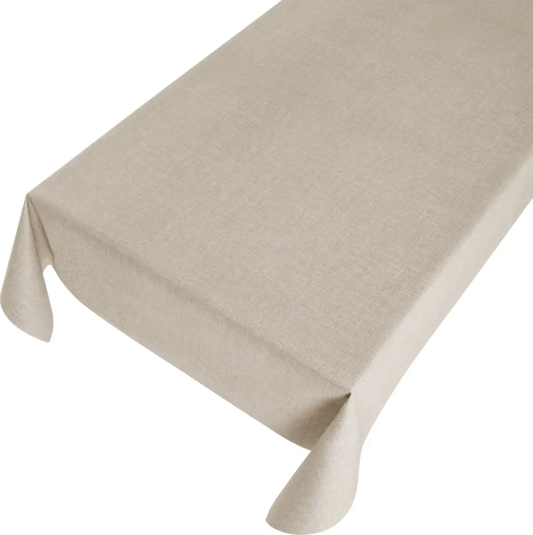 Bellatio Design Tafelzeil Linnenlook 140x245cm - Taupe