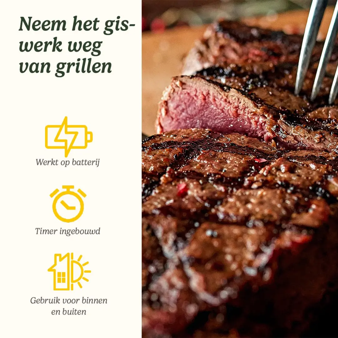 Cuisinart Digitale BBQ Thermometer - Zwart