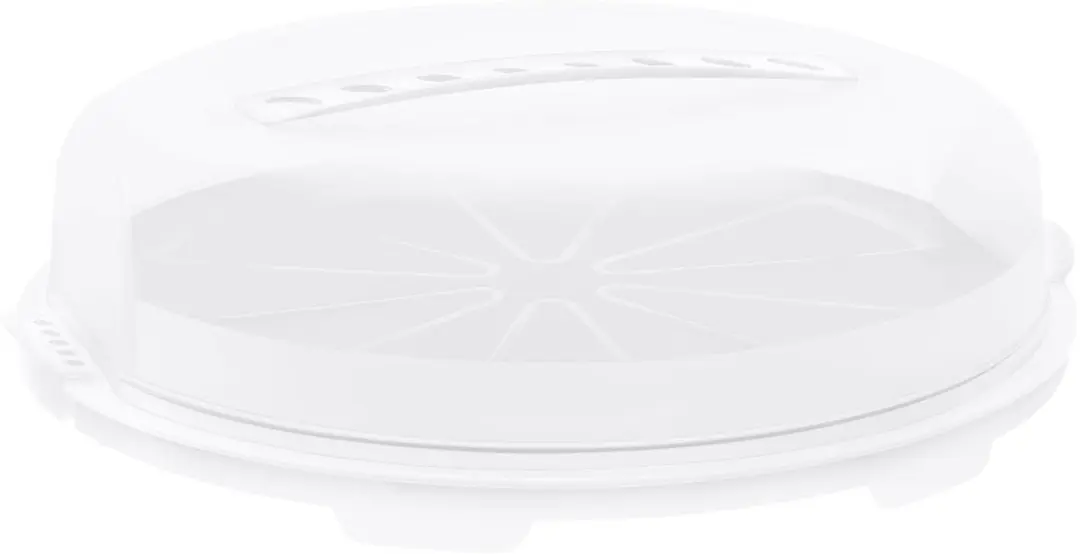 Rotho Fresh Taartdoos 35.5cm - 9L - Wit/Transparant
