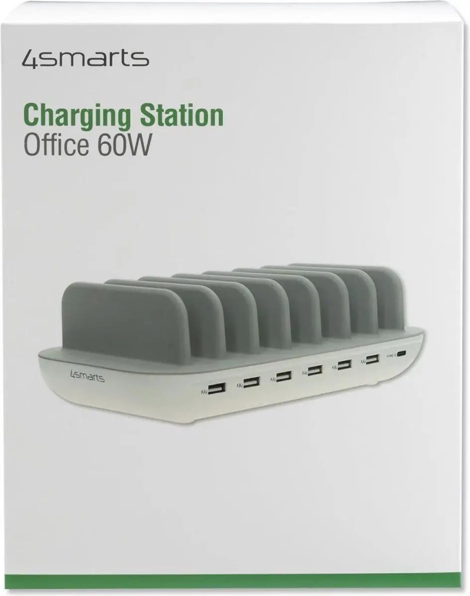 4Smarts Universeel 60W Oplaadstation 7 Poorts - Wit