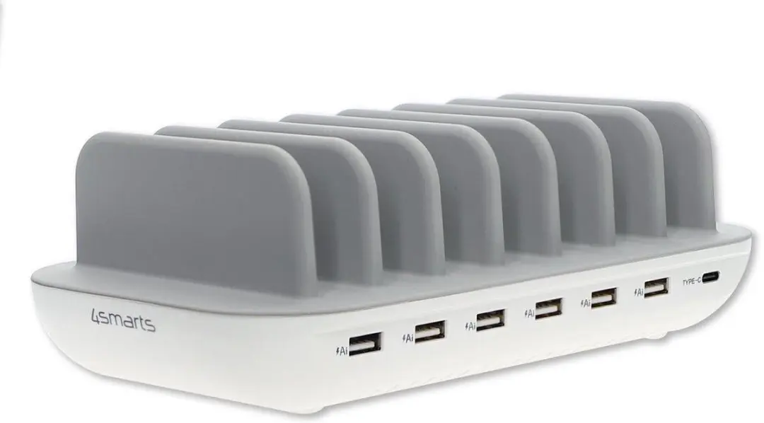 4Smarts Universeel 60W Oplaadstation 7 Poorts - Wit