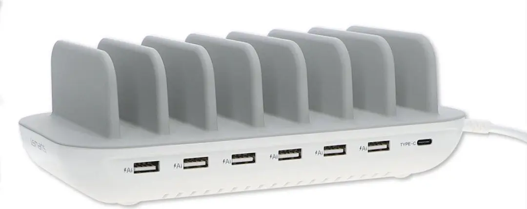4Smarts Universeel 60W Oplaadstation 7 Poorts - Wit - afbeelding 6 van 6