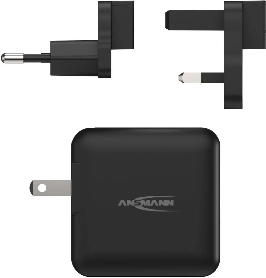 Ansmann 1001-0140 Oplader 30W - 2x USB-C - Zwart
