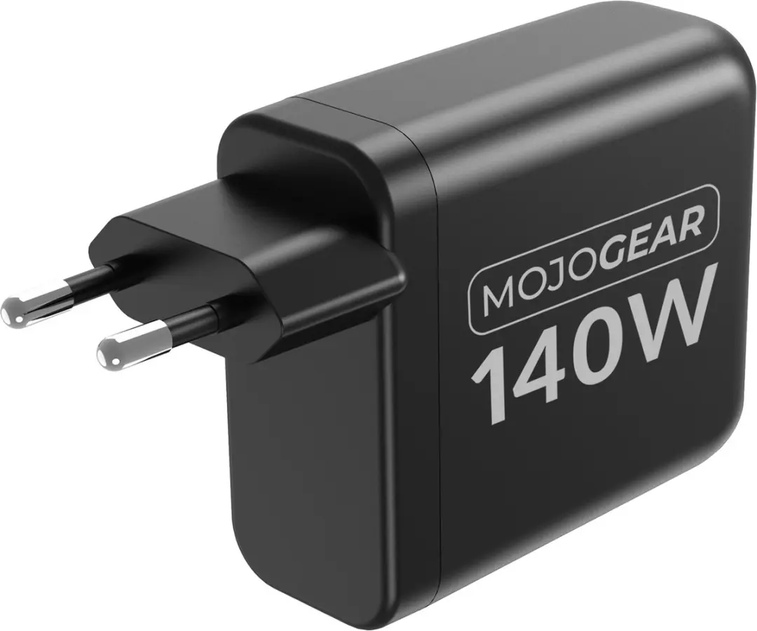 MOJOGEAR CHARGE+ MG-C02 140W Oplader - 4 Poorten USB/USB-C - Zwart