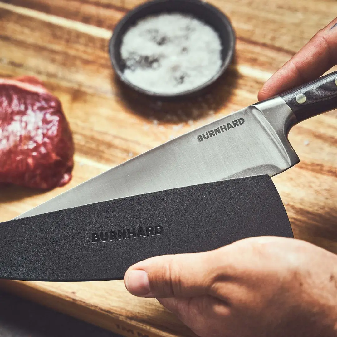 Burnhard Ragnar Universeel Mes - 56 HRC - Bruin