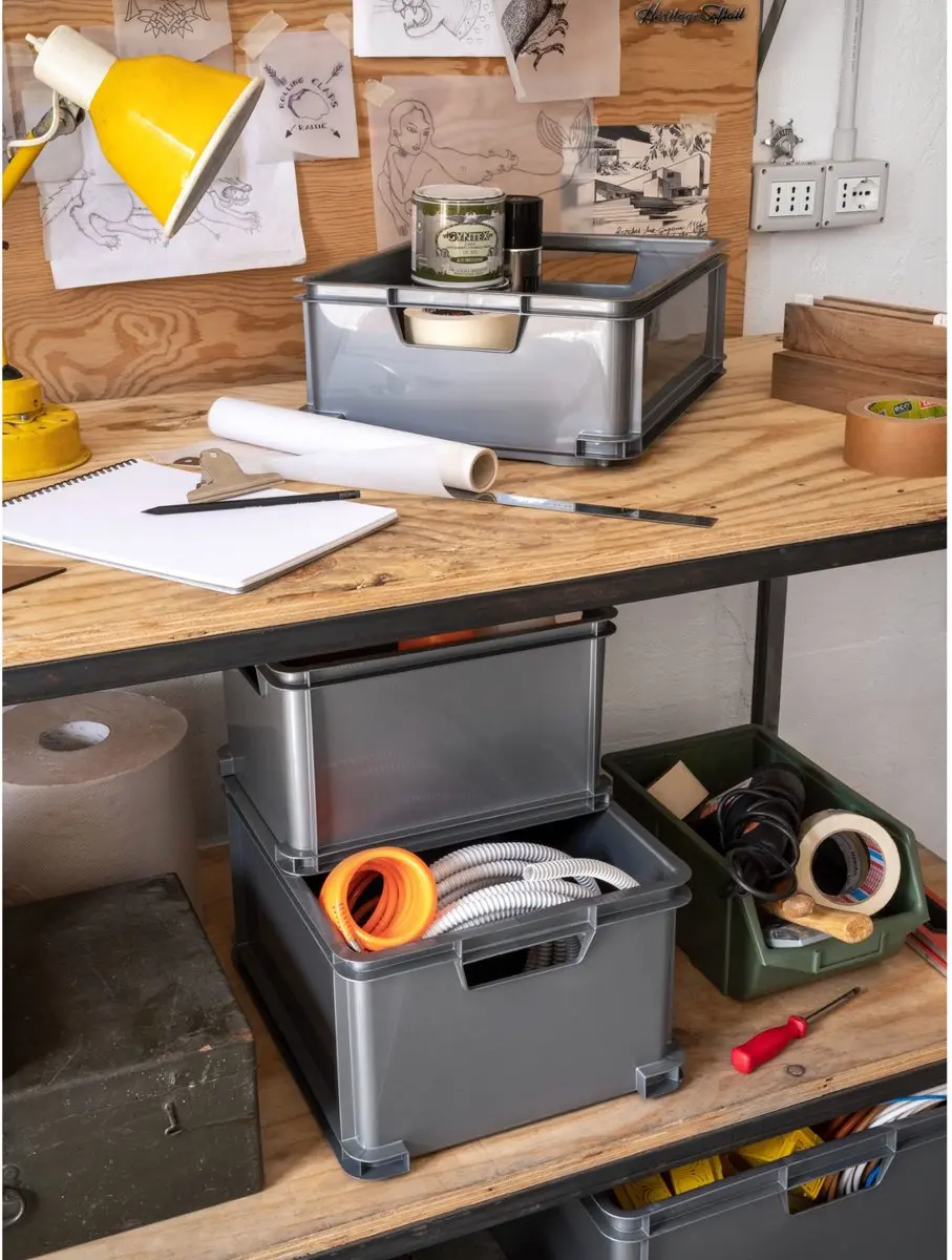 Curver Unibox Classic Eco Stapelkrat 15L - Grijs