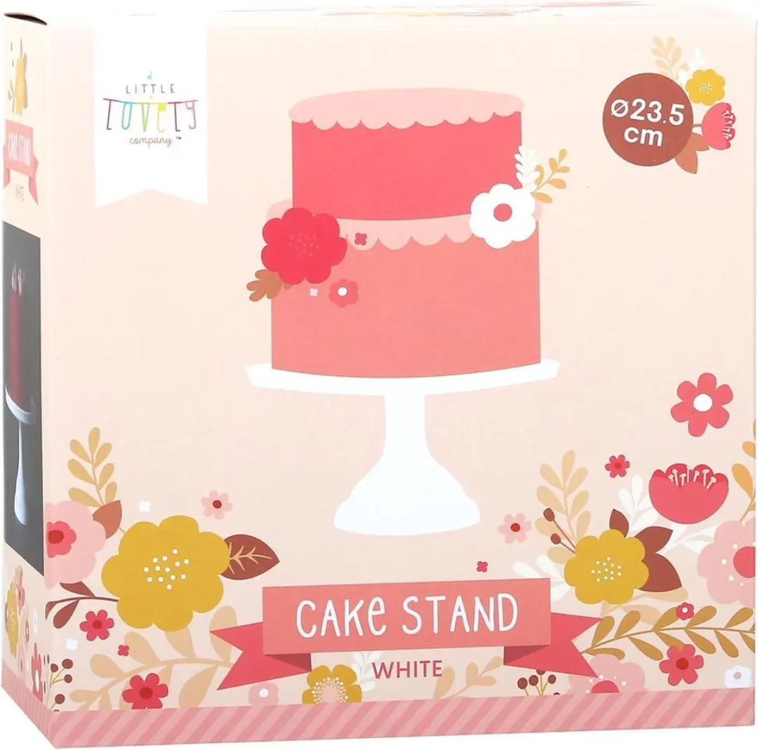 A Little Lovely Company Taartplateau Wit - ø 23,5 cm