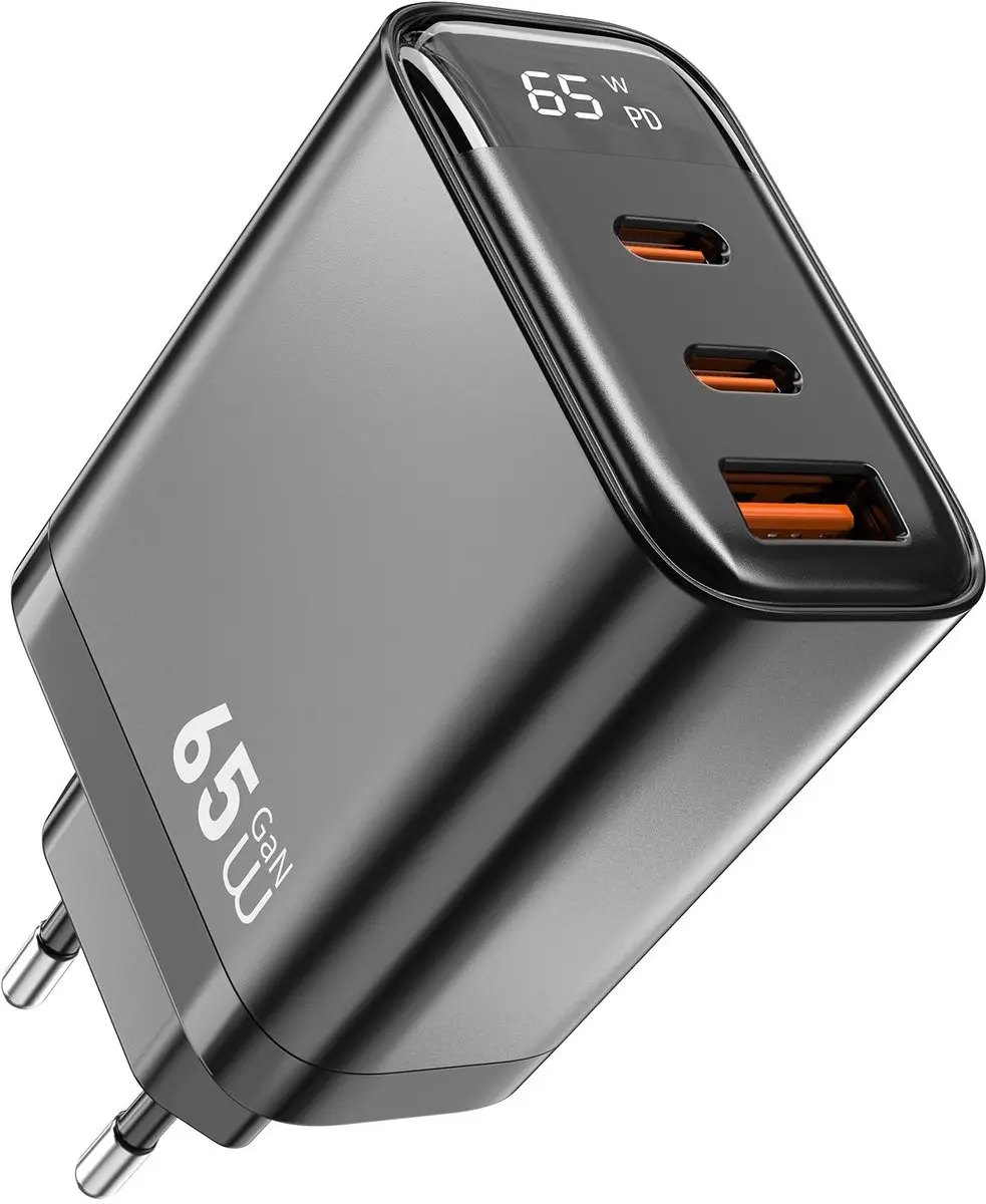 WiWu 65W Driepoorts Snellader
