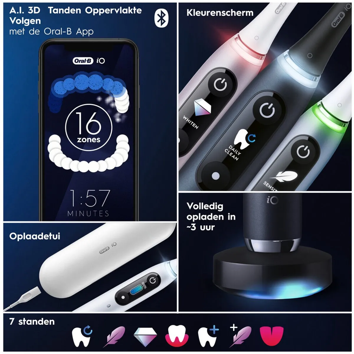 Oral-B iO 9N Elektrische Tandenborstel - Blauw
