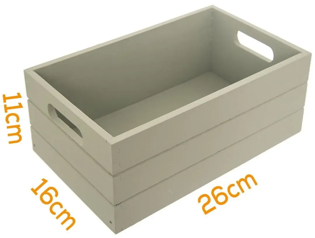 Orion Houten Opslagdoos O-731056 - 26x16x11cm - Pastelgroen