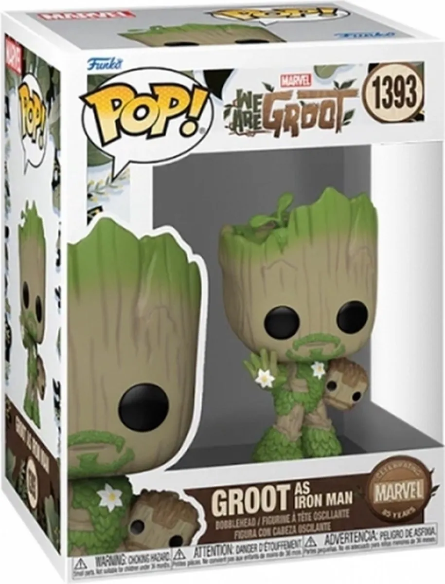 Funko Pop! We Are Groot as Iron Man Marvel Vinyl Figuur