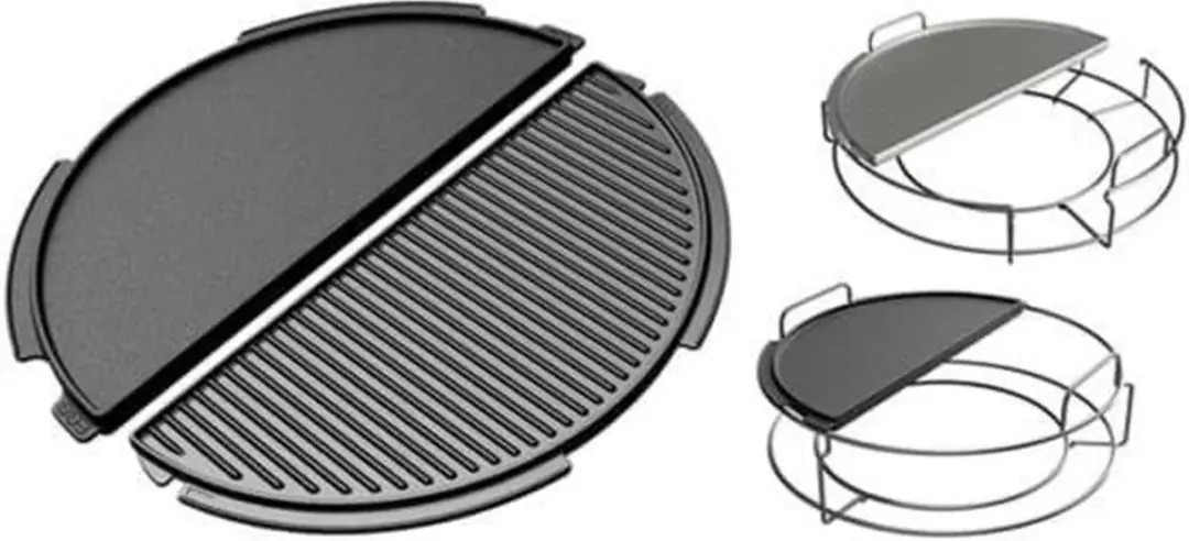 Big Green Egg Half Cast Iron Plancha XL & 2XL - Gietijzeren bakplaat