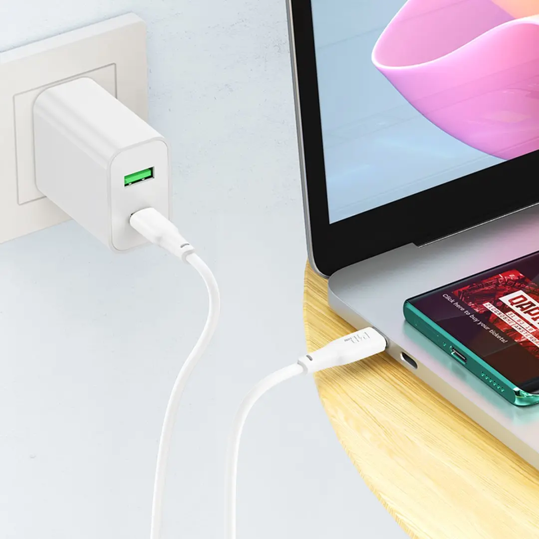 Hoco 20W Snellader N27 - USB-C - 1x Output - Wit