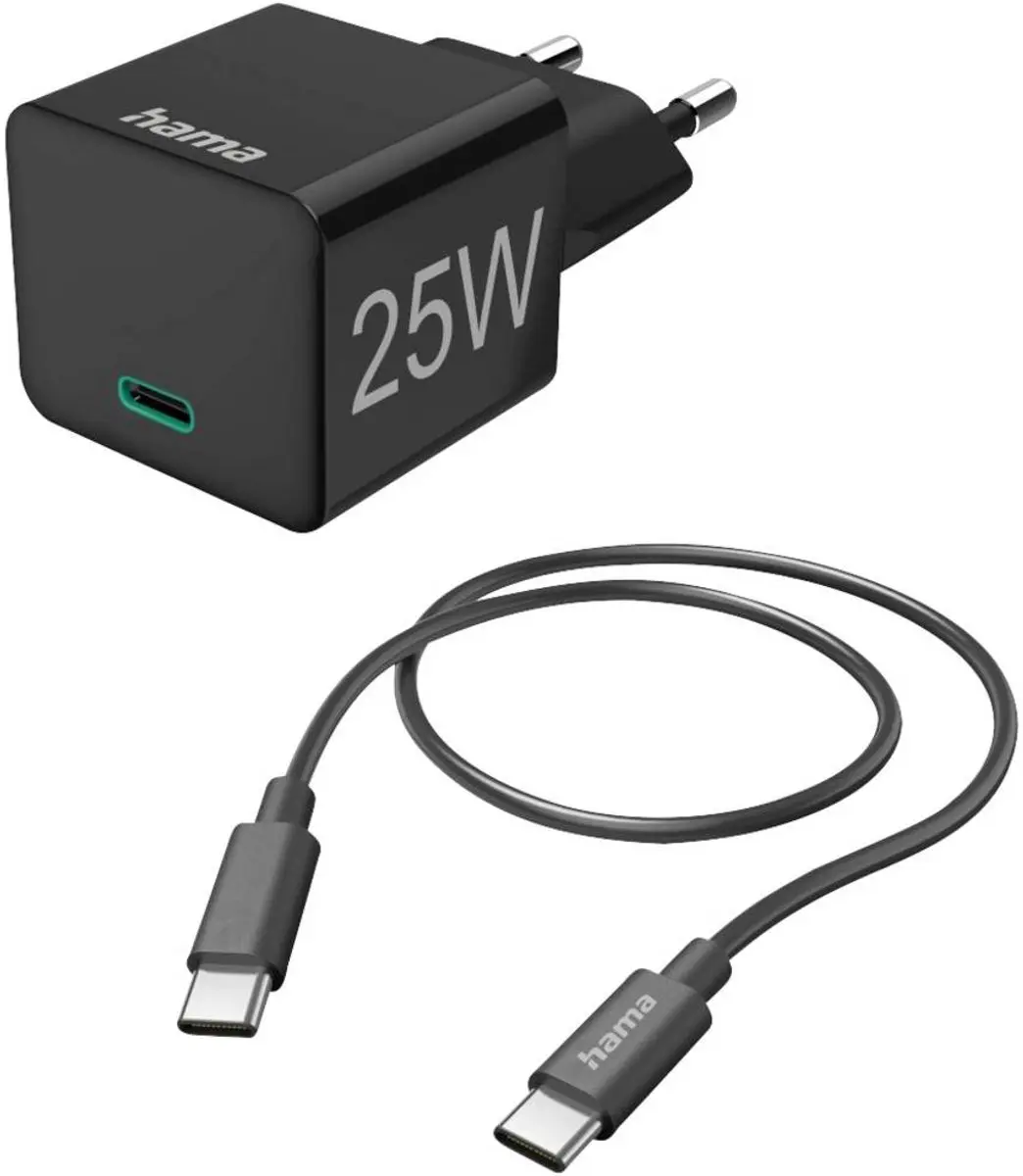 Hama 00201623 AC Sneloplader 25W - Zwart