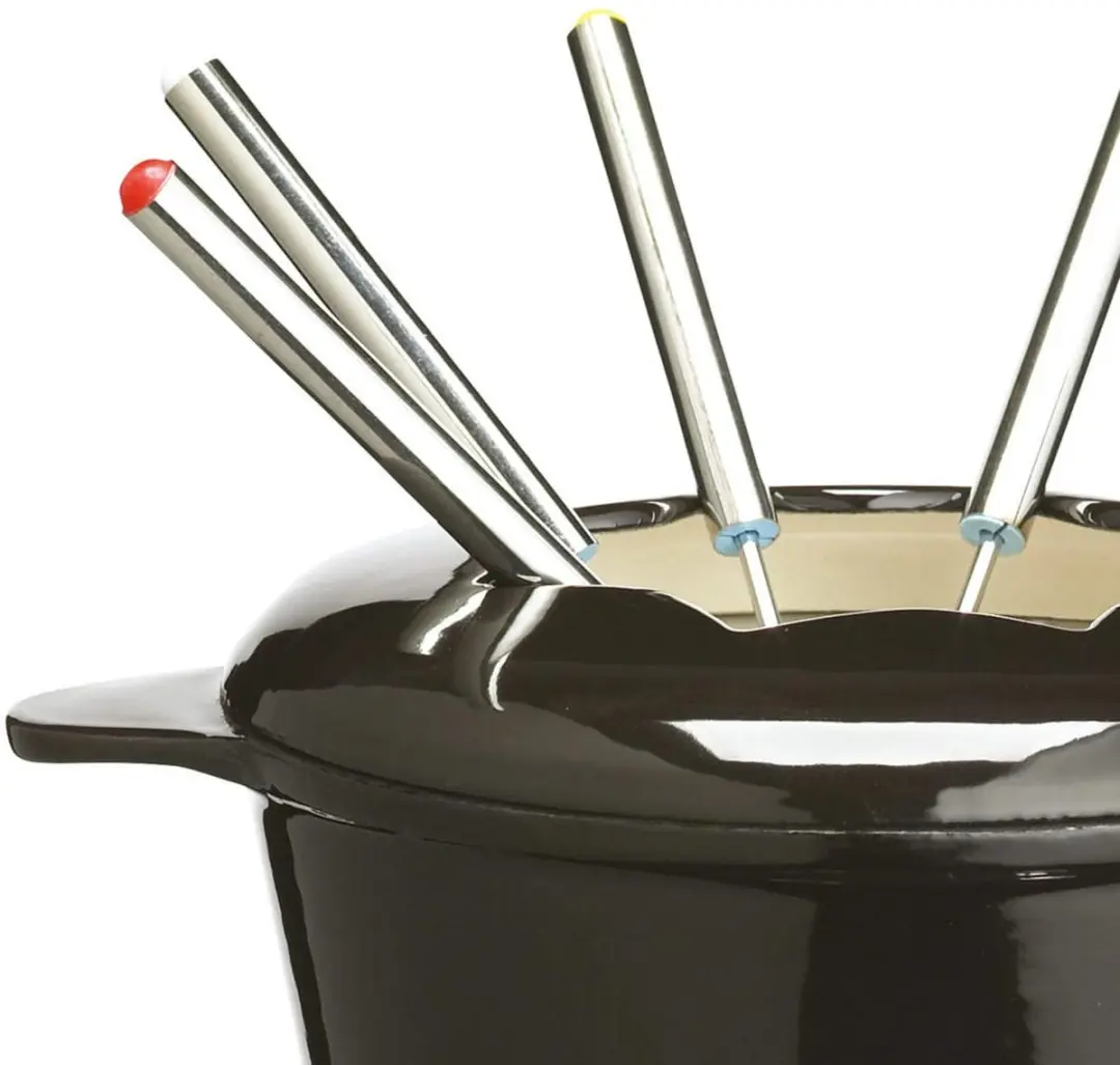 Masterclass Gietijzeren Fondueset 21x18cm - Zwart