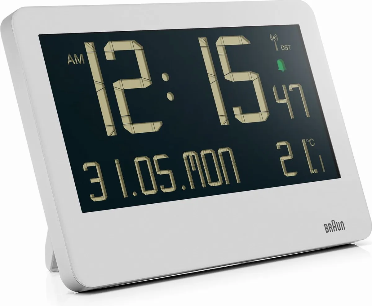 Braun BC14W-DCF Wandklok - Radiogestuurd Wit