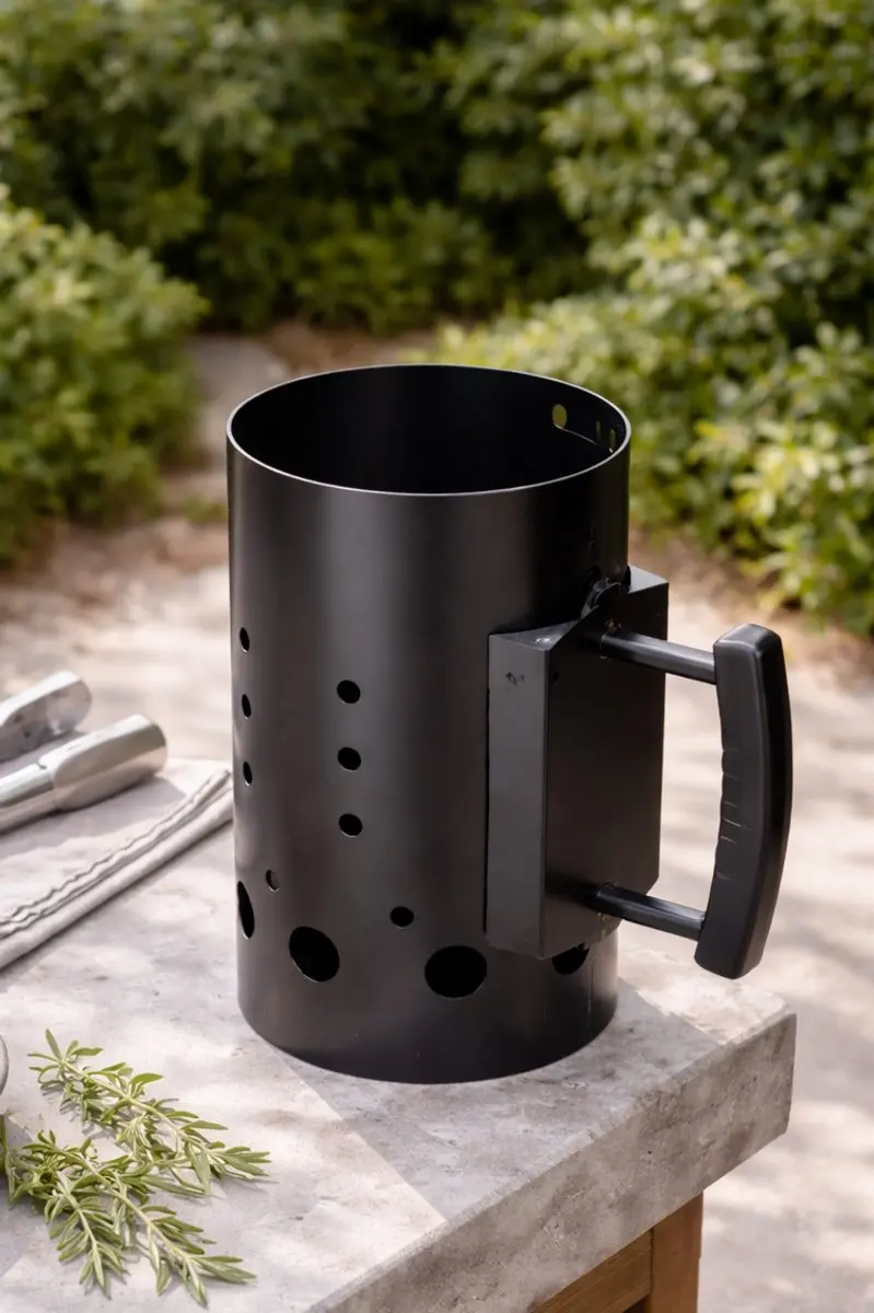 Cookinglife BBQ Brikettenstarter 30.5cm - Zwart