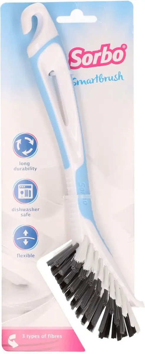 Sorbo Smartbrush Afwasborstel - 2 Stuks - Roze/Blauw