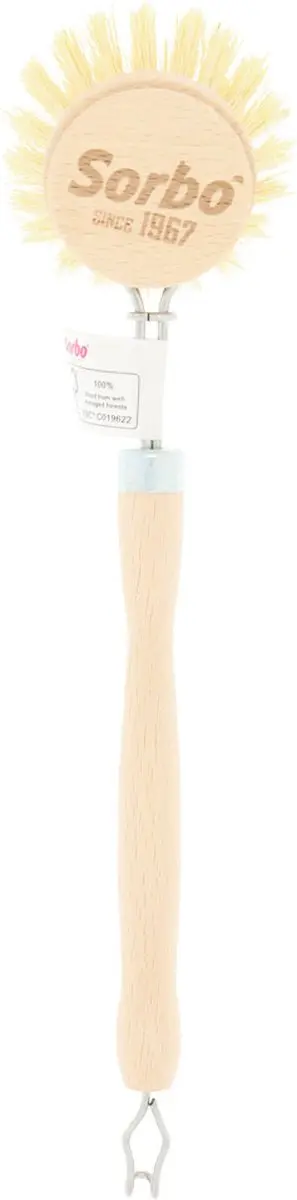 Sorbo Houten Afwasborstel Rond Regular - 12 Stuks
