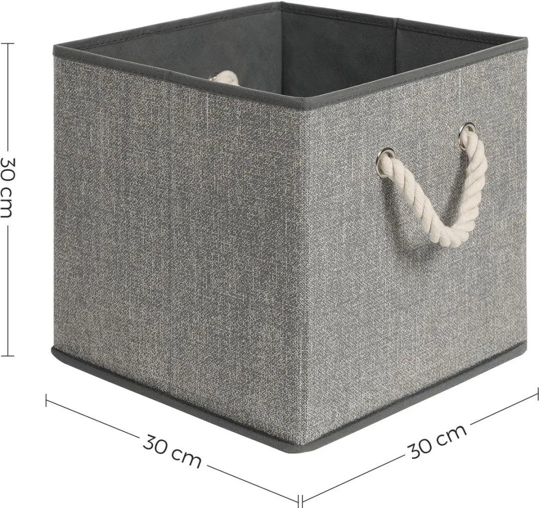 Songmics Opbergbox Grijs - 3 Stuks 27L - afbeelding 6 van 6