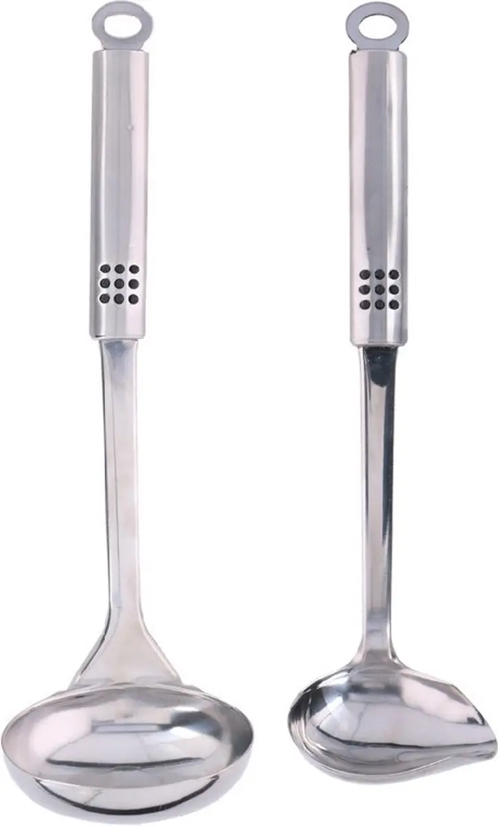 Alpina RVS Sauslepel & Soeplepel Set 29/31cm - Zilver