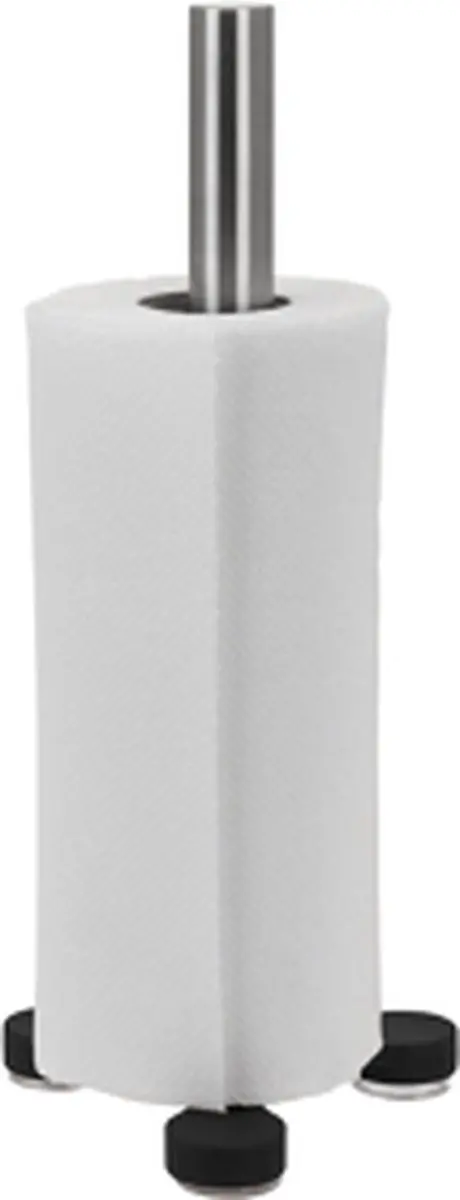 Excellent Houseware Keukenrolhouder met zuignap RVS - Zilver