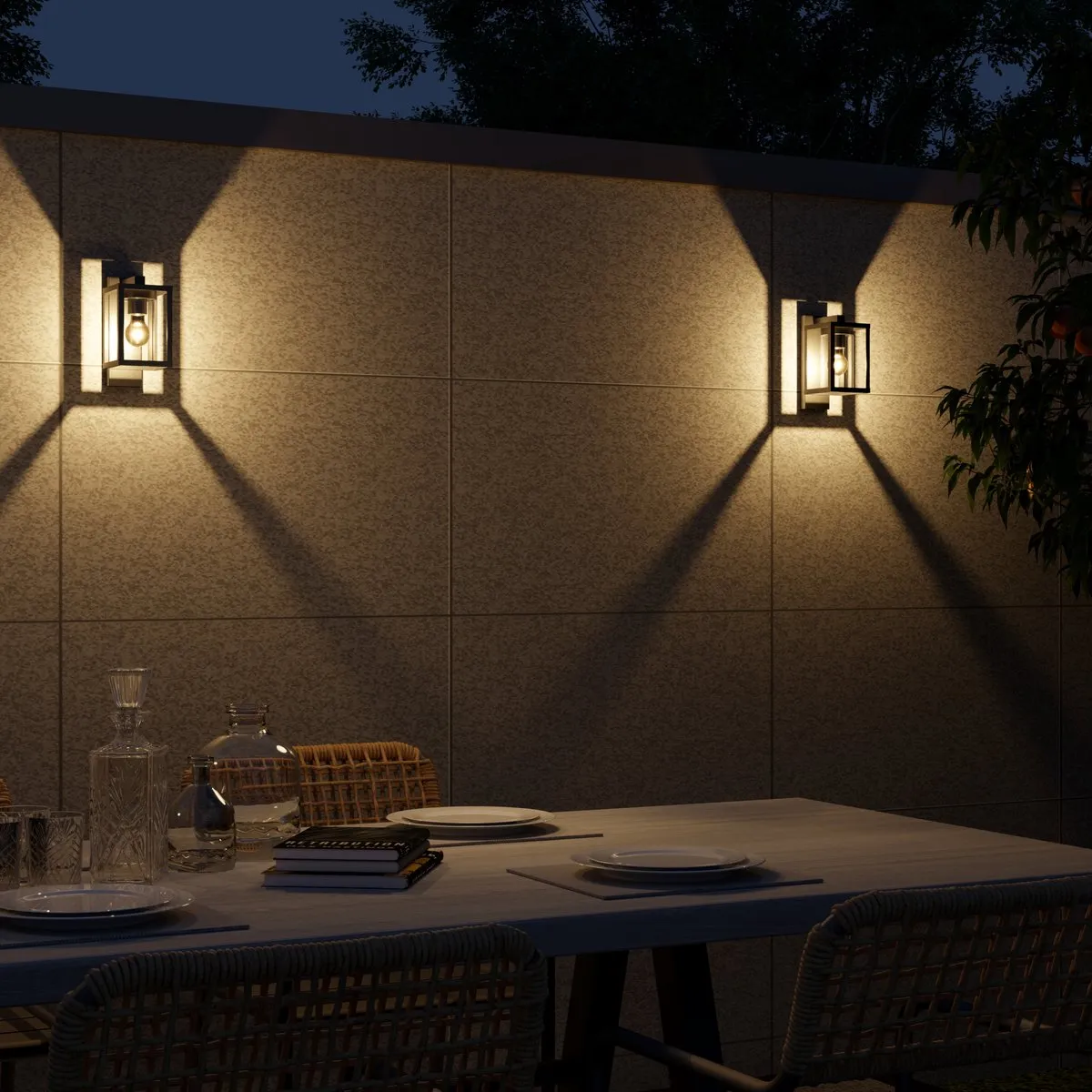 Calex Naples Wandlamp E27 - Zwart - 2100K