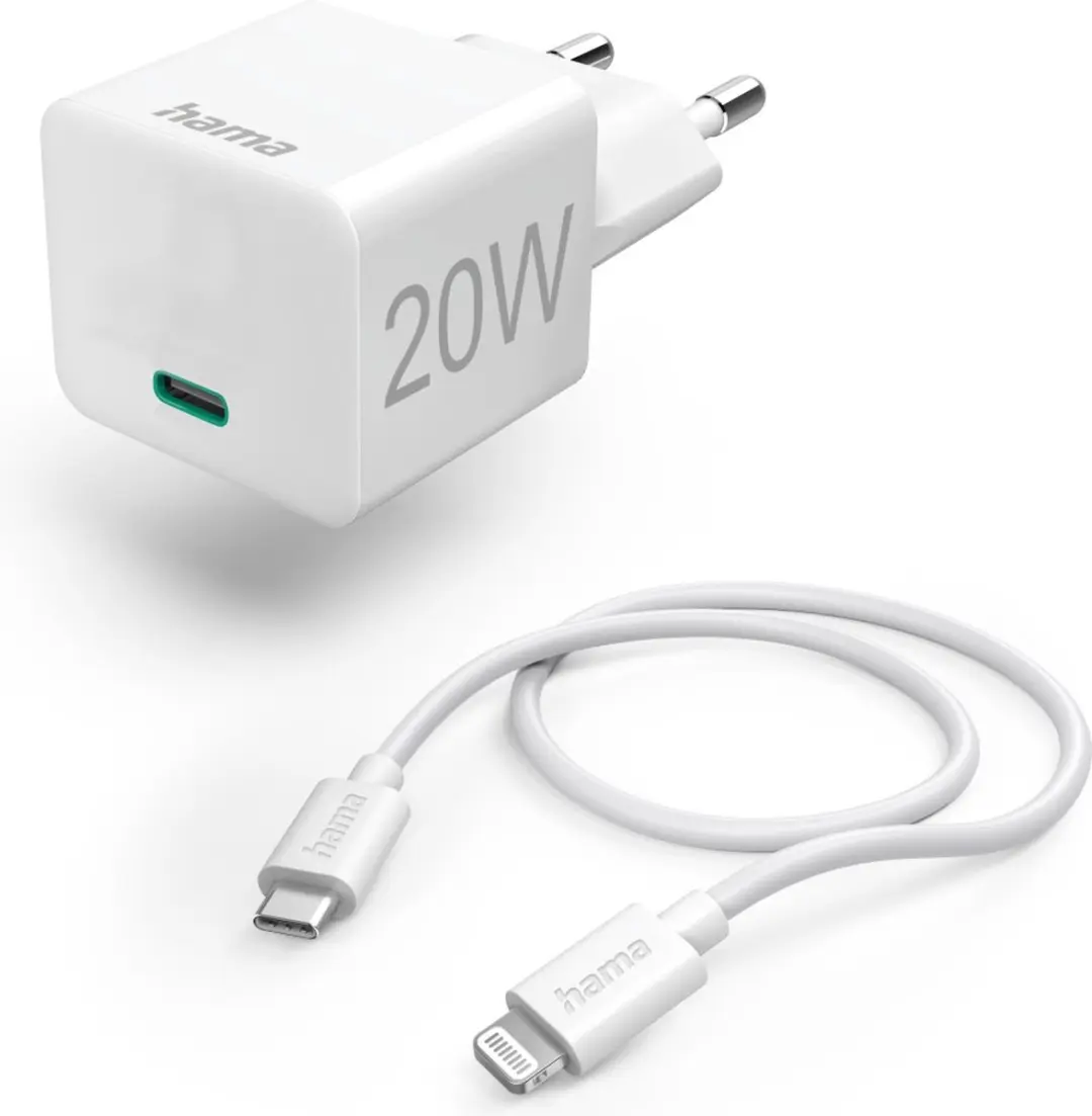 Hama 00201620 AC Sneloplader 20W - Wit