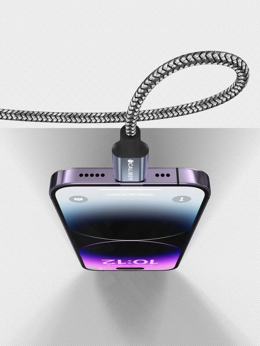 Caliber PS-UL Oplader USB-Lightning 10.5W - 1m - Zwart