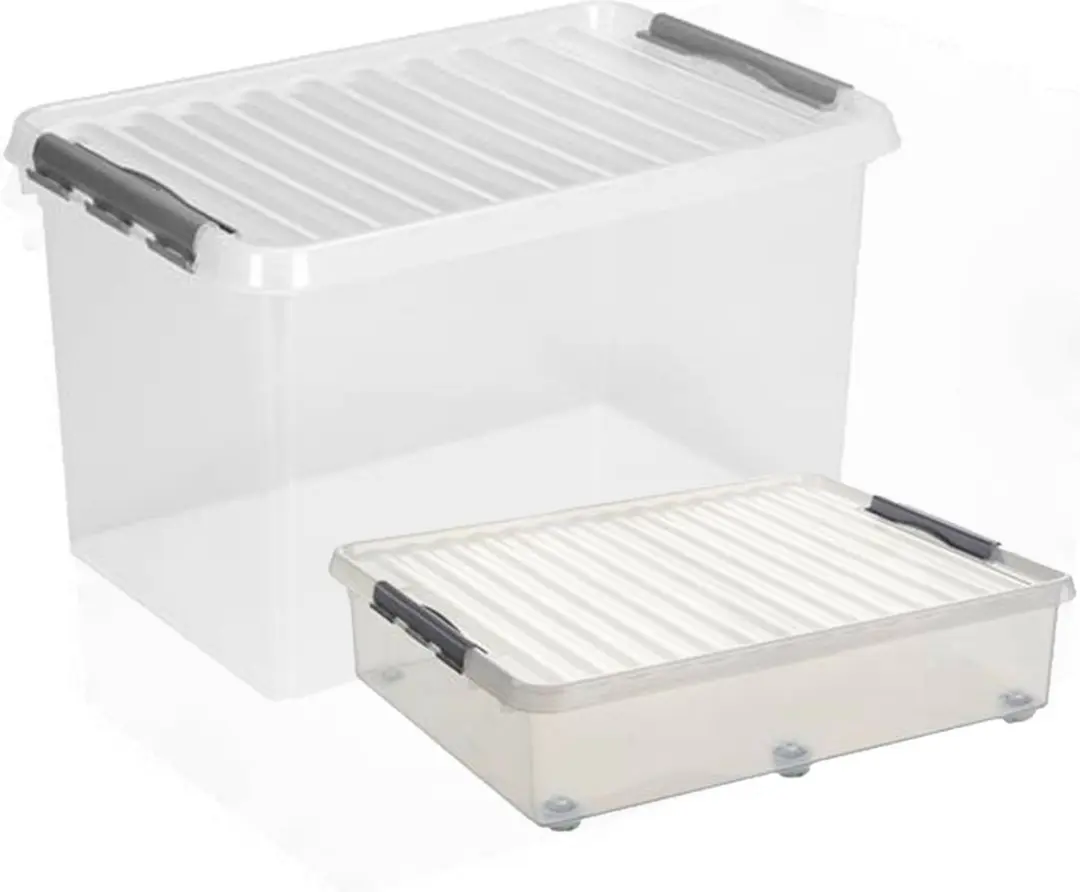 Sunware Opslagboxen 60L/62L - 2 Stuks - Transparant