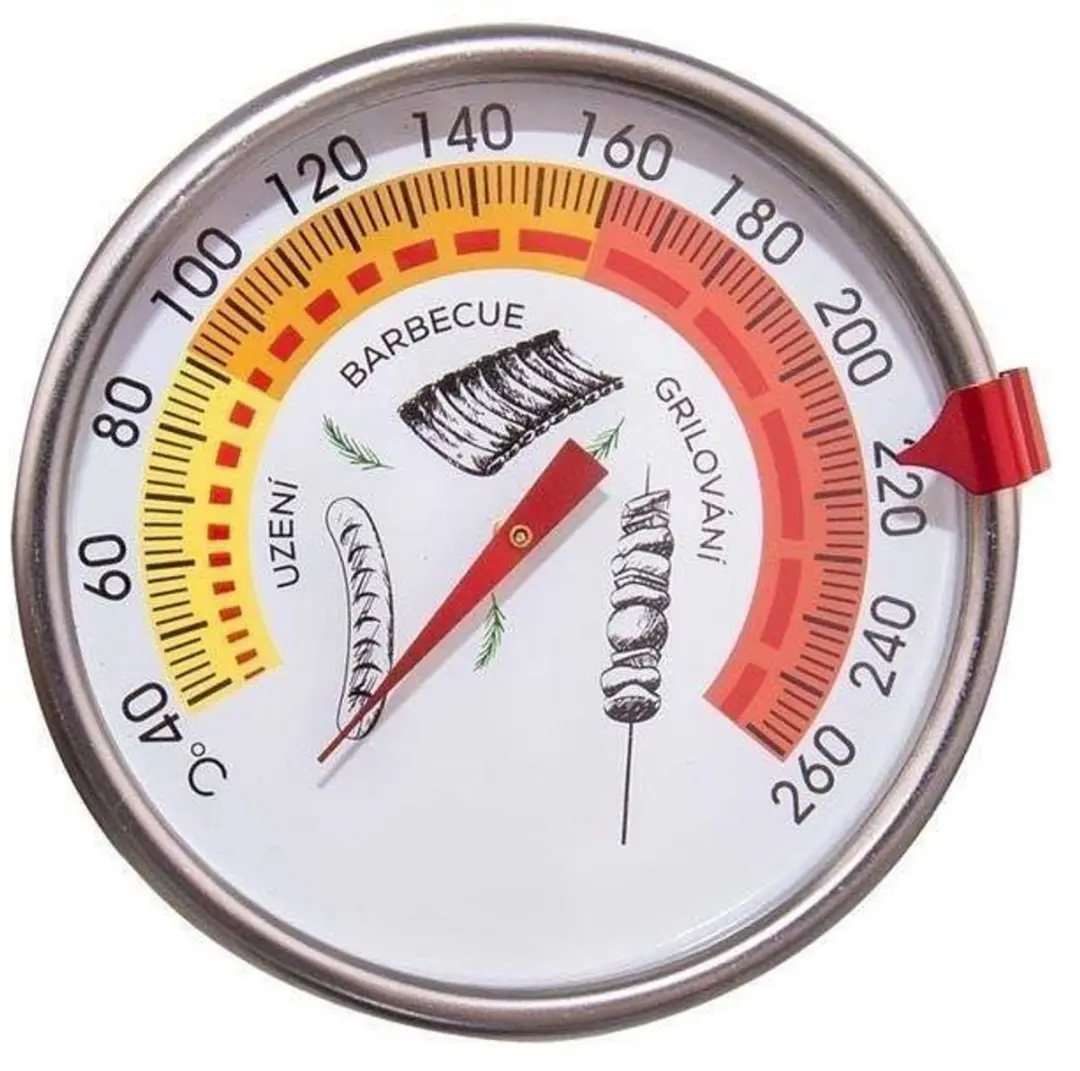 Orion Rookoven Thermometer XL 33cm - RVS - +40°C tot +260°C