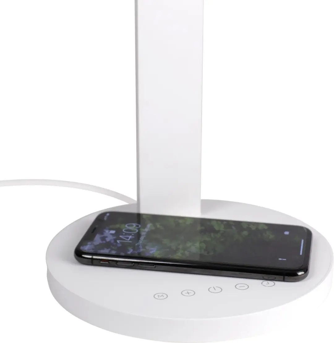 Deltaco DELO-0401 Tafellamp met Draadloze Oplader - 10W Wit