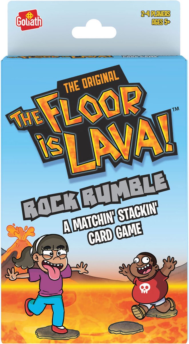 kaartspel Goliath - De vloer is lava - spel met kaarten - steel en stapel om aan de lava te ontsnappen