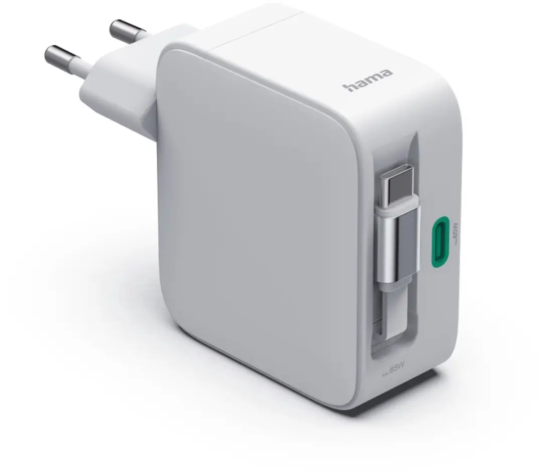 Hama 65W Snellader - 2x USB-C - Wit - afbeelding 6 van 6