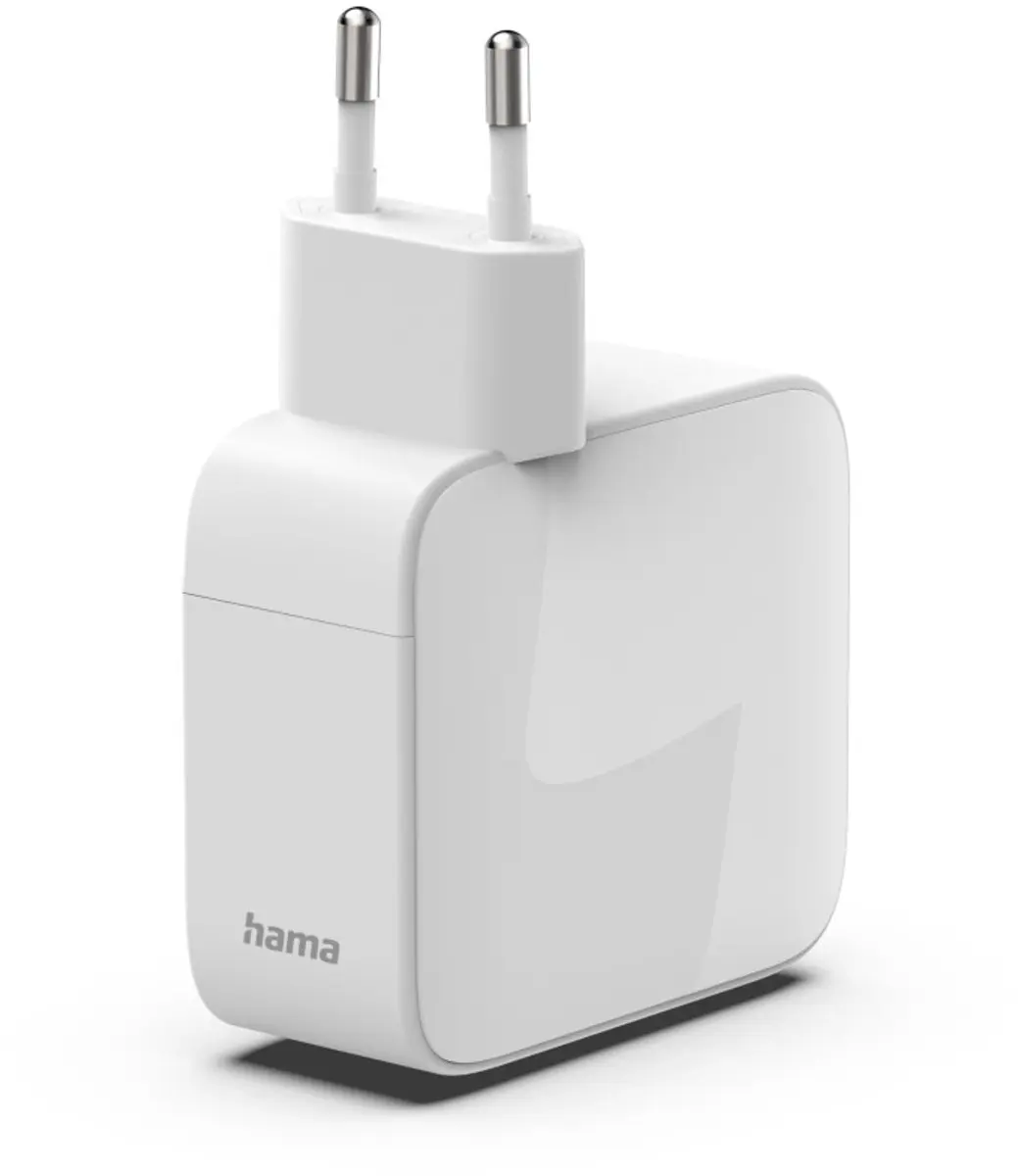 Hama 65W Snellader - 2x USB-C - Wit
