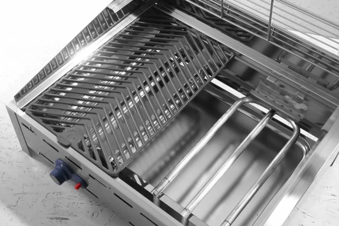 HENDI HEN-149614 Verrijdbare Barbecue 22kW - RVS