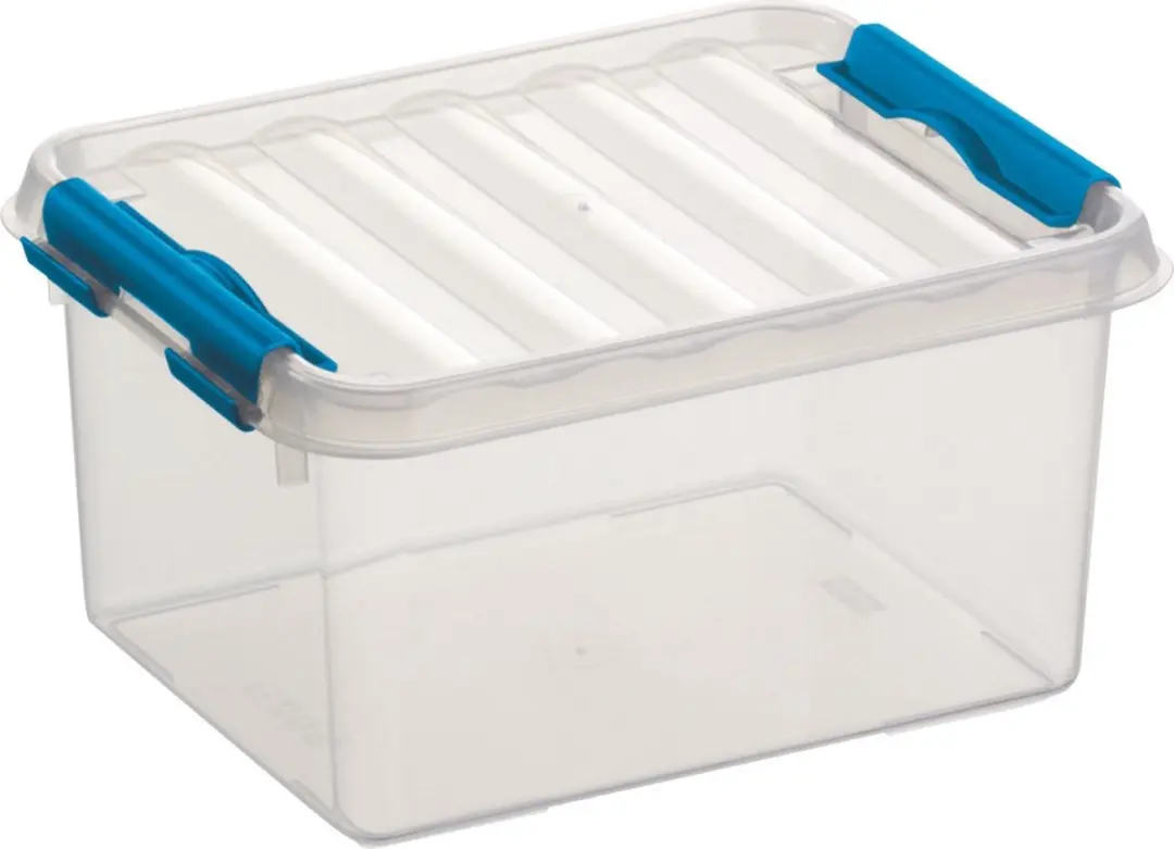 Sunware Q-line Opbergbox 2L - 6 Stuks - Blauw