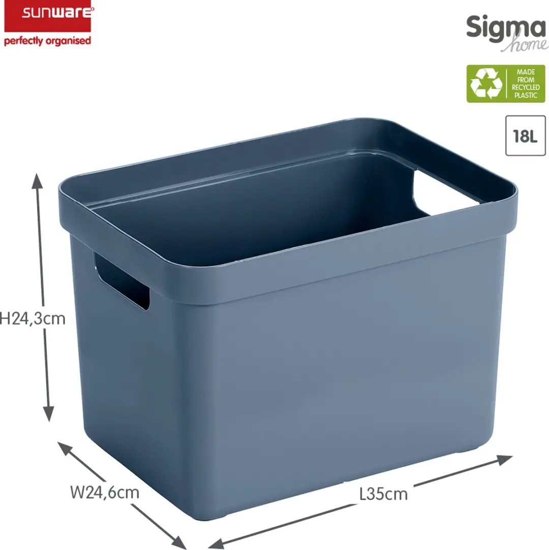 Sunware Sigma Home Opbergbox 18L - Donkerblauw