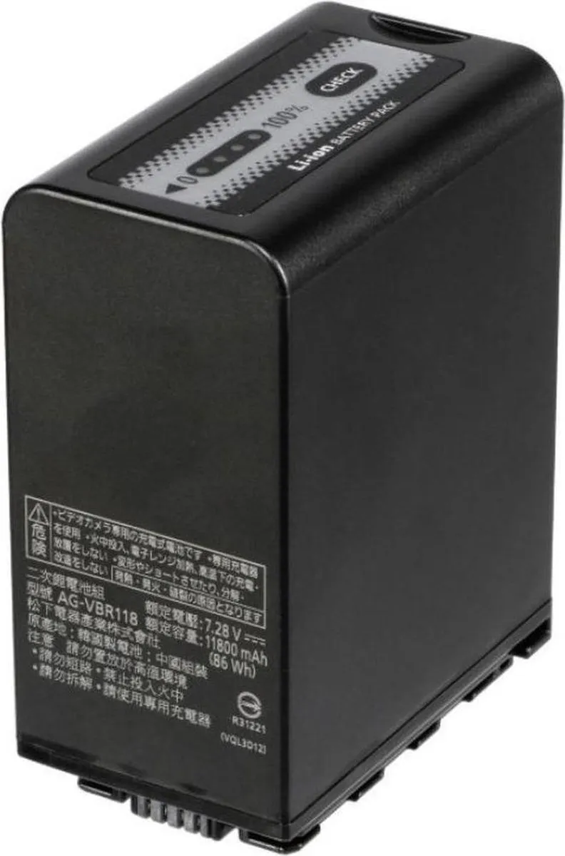 Panasonic AG-VBR118GC Accu 11800mAh