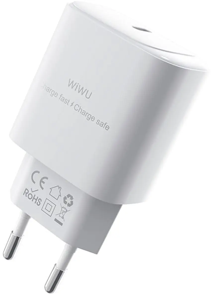 WiWu 14419 USB-C Oplader 30W - Wit