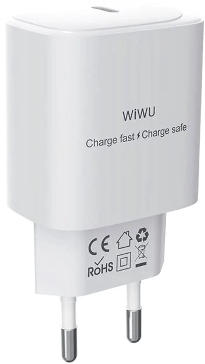 WiWu 14419 USB-C Oplader 30W - Wit - afbeelding 6 van 6