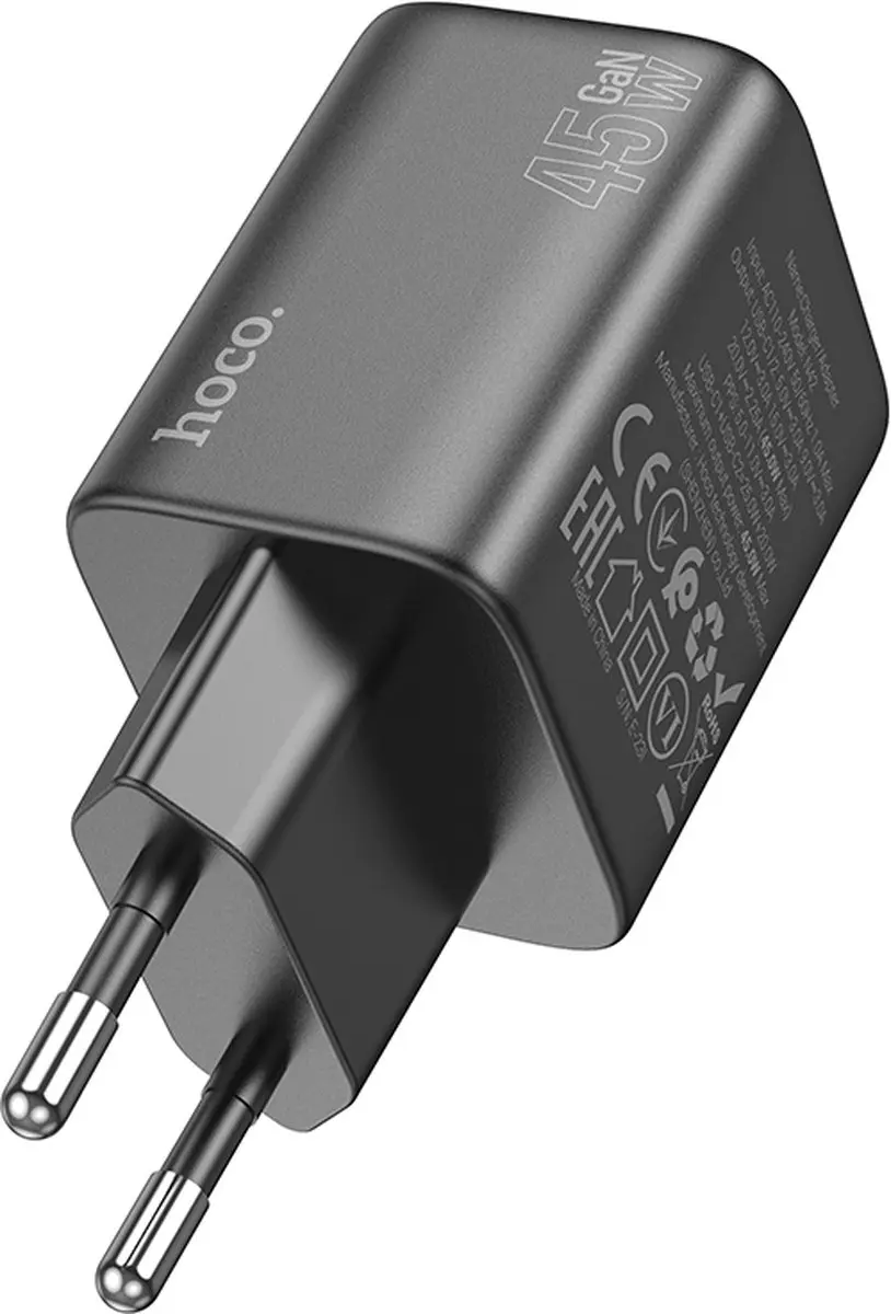 Hoco 45W USB-C Snellader - Zwart