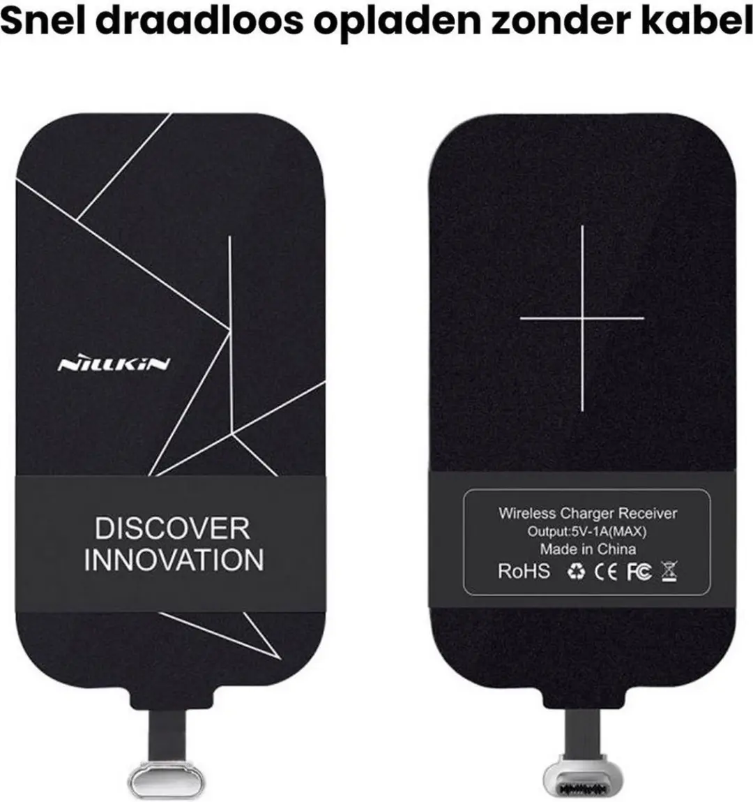 Nillkin NIL12890301 Qi Ontvanger USB-C - 5W - Zwart