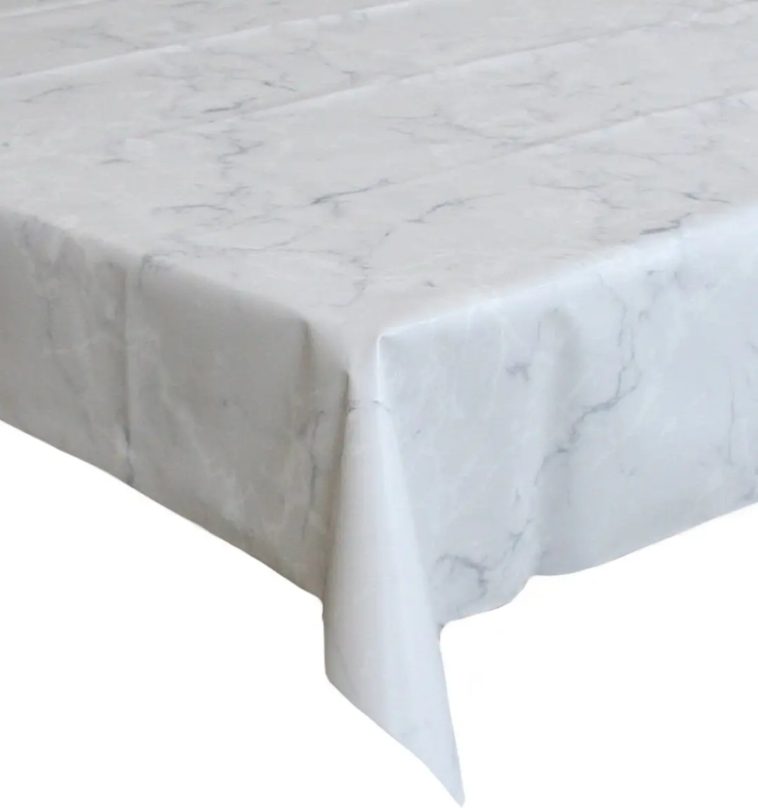 Bellatio Design Tafelzeil Marmer Lichtgrijs 140x250cm