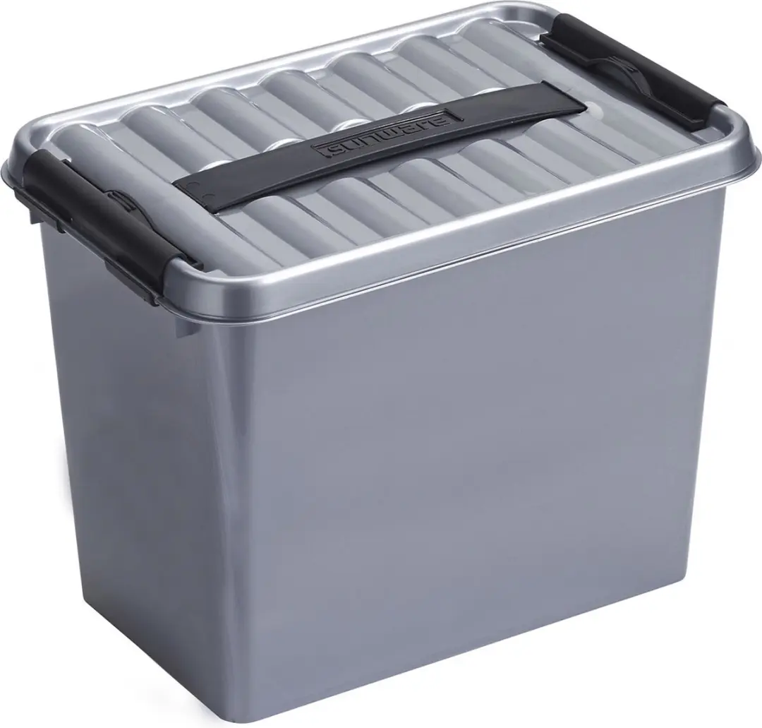 Sunware Opbergboxen Grijs - 3x 9/6/4 liter