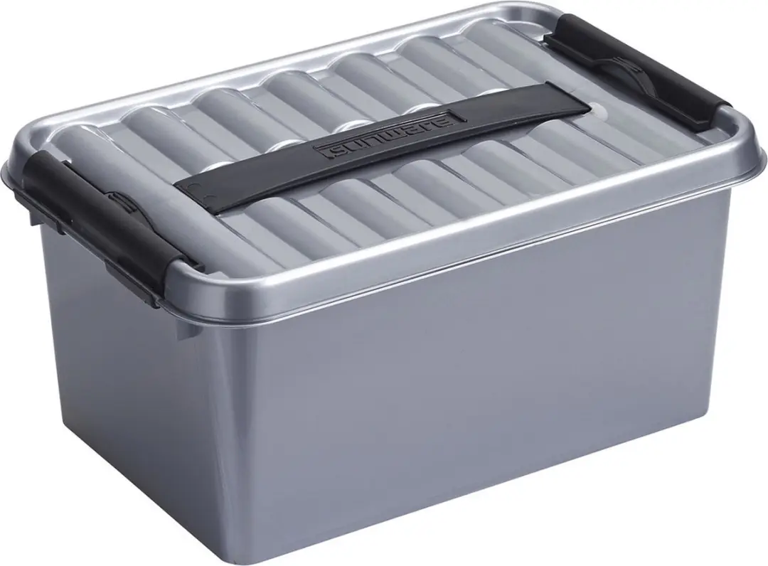 Sunware Opbergboxen Grijs - 3x 9/6/4 liter
