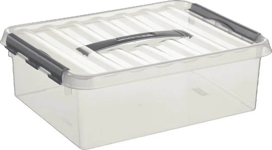 Sunware Q-line Opbergbox 10L - 40x30x11cm Grijs - afbeelding 6 van 6