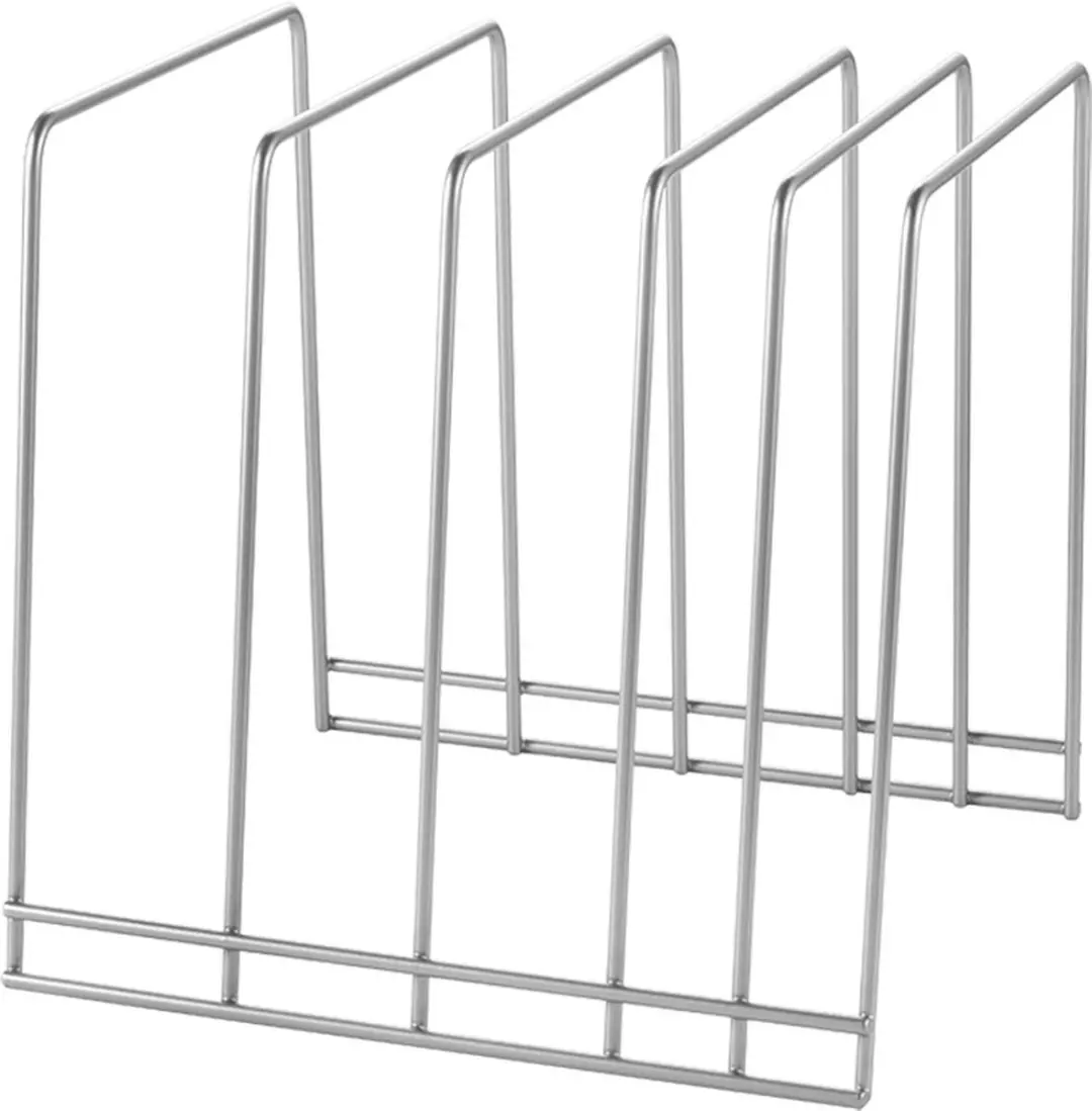 Metaltex Houder voor Bakblikken en Snijplanken 24x25x24cm - Zilver