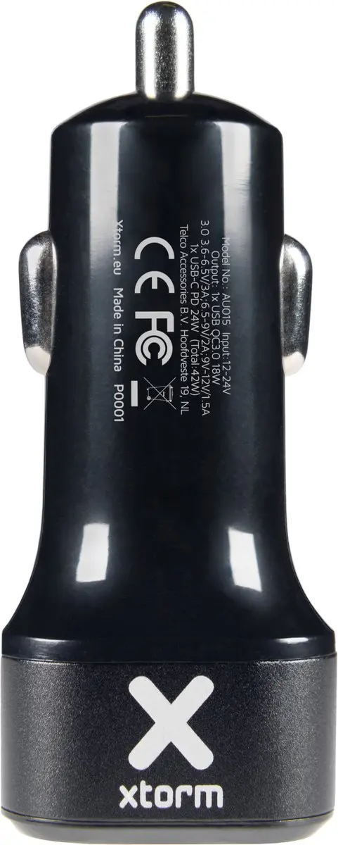 Xtorm Autolader Pro AU203 USB Oplader Auto 48W - Zwart