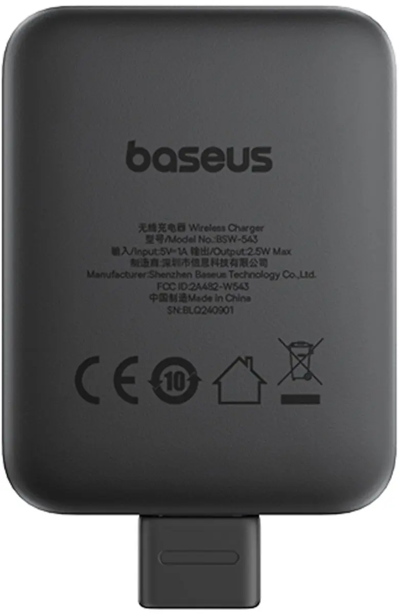 Baseus 2,5W Magnetische Oplader Apple Watch - Transparent
